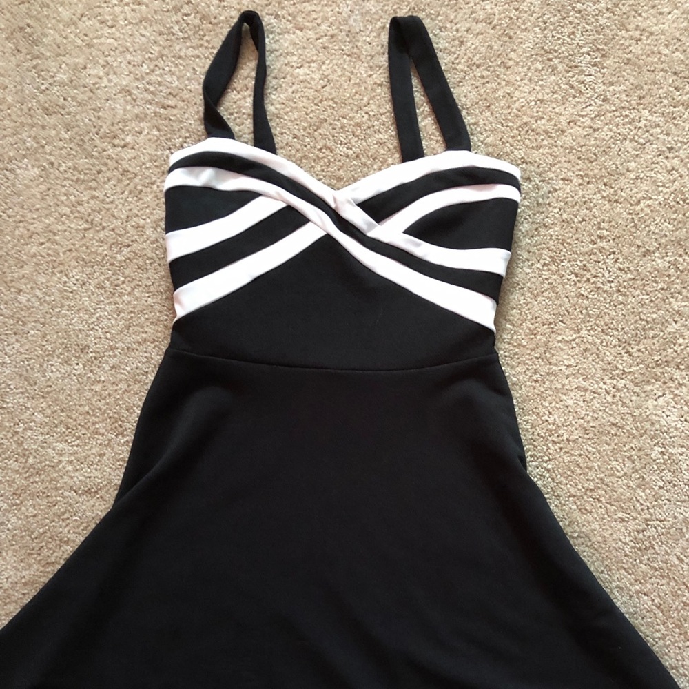 Little black dress.